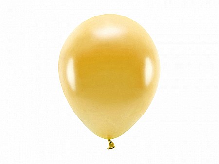 Baloane latex - PD BALOANE Eco Balloons 26cm, metallic gold 10/SET ECO26M-019-10