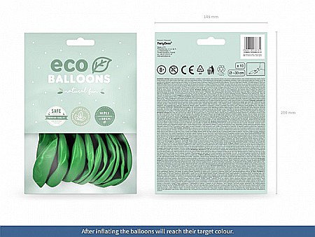 PD BALOANE Eco Balloons 26cm, metallic green grass 10/SET ECO26M-101-10 [1]