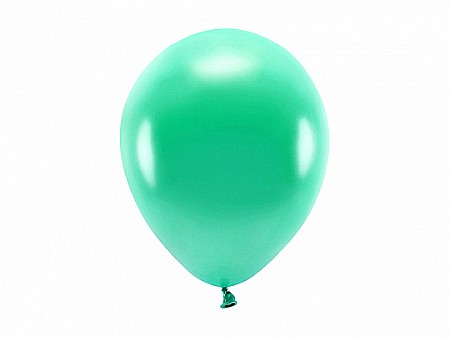 Baloane latex - PD BALOANE Eco Balloons 26cm, metallic green 10/SET ECO26M-012-10