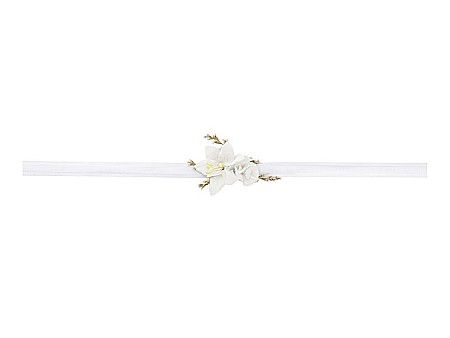 PD BRATARA FLORI flower wrist corsage, white KORS3 [1]