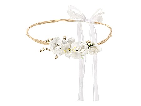 Articole Nunta, Bridal Party - PD CORONITA FLORI ALBE, 18cm WIAN5