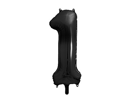 Baloane si accesorii - PD BALON FOLIE ALUMINIU Number "1", 86cm, black FB1M-1-010