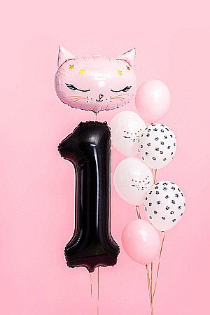 PD BALON FOLIE ALUMINIU Number "1", 86cm, black FB1M-1-010 [3]