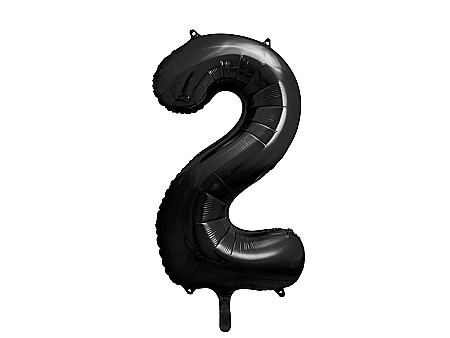 Baloane si accesorii - PD BALON FOLIE ALUMINIU Number "2", 86cm, black FB1M-2-010