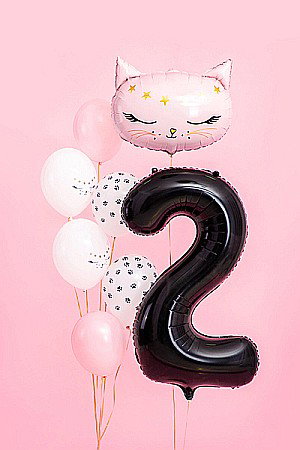 PD BALON FOLIE ALUMINIU Number "2", 86cm, black FB1M-2-010 [1]