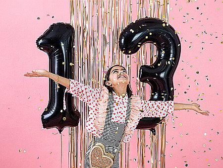 PD BALON FOLIE ALUMINIU Number "3", 86cm, black FB1M-3-010 [2]