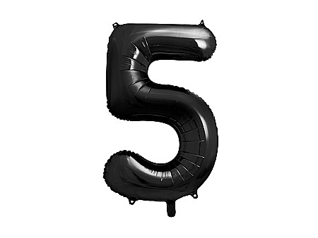 Baloane si accesorii - PD BALON FOLIE ALUMINIU Number "5", 86cm, black FB1M-5-010