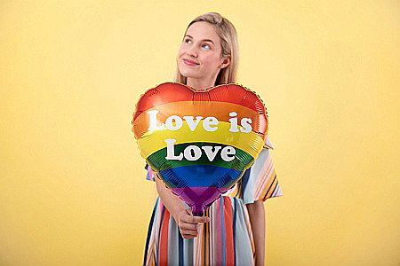 PD BALON FOLIE ALUMINIU Love is Love, 35cm, mix FB99 [2]