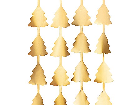PD GHIRLANDA Christmas trees, gold, 100 x 245cm GNT3-019 [1]