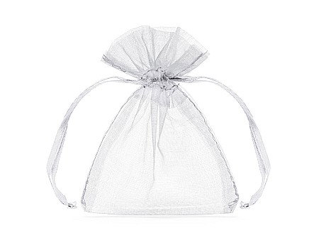 Articole Nunta, Bridal Party - PD SAC ORGANZA, Organza pouches white, 10cm 10/SET WRG5-008-10