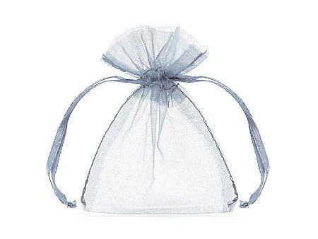 Articole Nunta, Bridal Party - PD SAC ORGANZA, Organza pouches silver, 10cm 10/set WRG5-018-10