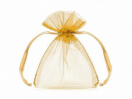 Articole Nunta, Bridal Party - PD SAC ORGANZA, Organza pouches gold, 10cm 10/SET WRG5-019-10