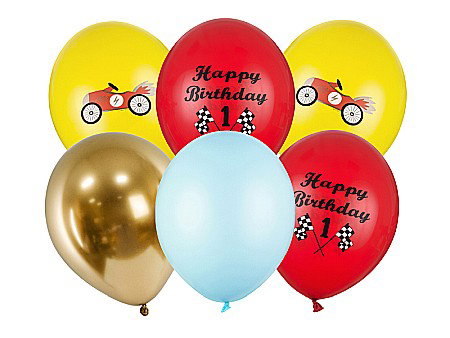 Baloane latex - PD BALOANE Balloons 30cm, Happy Birthday, mix of colours 6/SET SB14P-300-000-6
