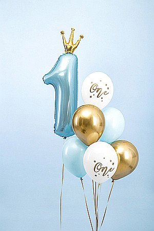 PD BALOANE Balloons 30cm, One, Pastel Light Blue 6/SET SB14P-307-001J-6 [1]