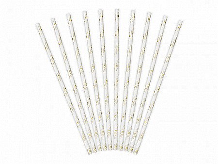 PD PAIE DIN HARTIE PENTRU BAUTURI metallic gold daisies, 19.5cm 10/set SPP14M-019 [1]