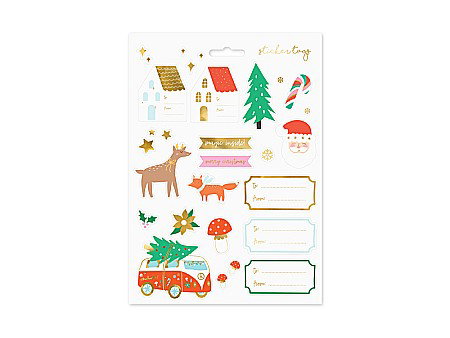 Abtibilduri, Stickere Christmas - PD STICKER DECOR Christmas, Winter forest, mix NP6