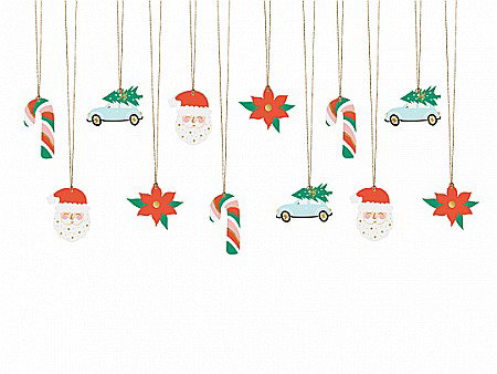 DE SEZON - PD ETICHETE CADOU, Christmas, Santa mix, 12/SET ZDZ20