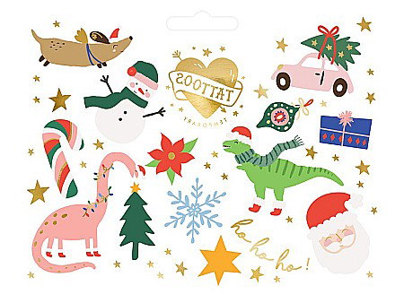 Diverse Articole de Craciun - PD TATUAJE TEMPORARE Ho ho ho!, mix 13/SET TAT7