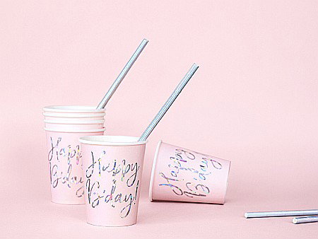 PD PAHARE CARTON Happy B'day!, light powder pink, 220ml 6/SET KPP63-081PJ-EU3 [2]