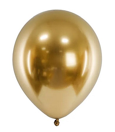 Baloane de Craciun si An Nou - PD BALOANE Glossy Balloons 30cm, gold 10/SET CHB1-019-10