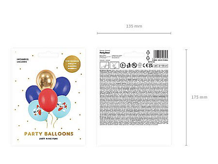 PD BALOANE Balloons 30cm, Plane, Pastel light blue, 6/SET SB14P-312-000-6 [3]