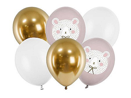 Baloane latex - PD BALOANE Balloons 30cm, Polar Bear, mix, 6/SET SB14P-315-000-6