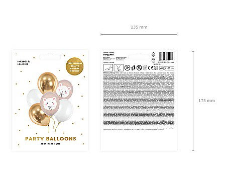 PD BALOANE Balloons 30cm, Polar Bear, mix, 6/SET SB14P-315-000-6 [3]
