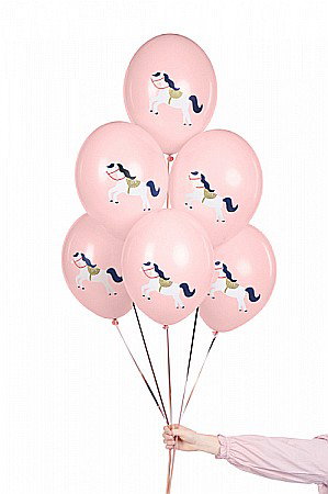 PD BALOANE Balloons 30cm, Little horse, Pastel Pale Pink, 6/set SB14P-316-081J-6 [2]