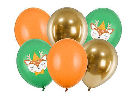 Baloane latex - PD BALOANE Balloons 30cm, Deer, mix, 6/SET SB14P-317-000-6