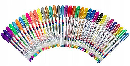 PIX GEL FLOURESCENT, GLITTER, METALIC 36/SET KIDEA DZ36KA [1]