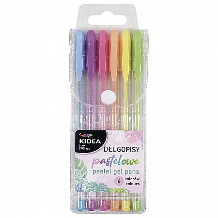 Pixuri cu gel - PIX GEL CULORI PASTEL 6/SET KIDEA DP6KA