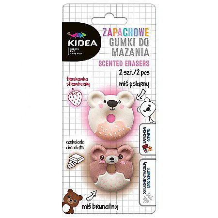 RECHIZITE SCOLARE IPB - DE RADIERA PARFUMATA URSULETI 2/SET KIDEA GMZM2KA