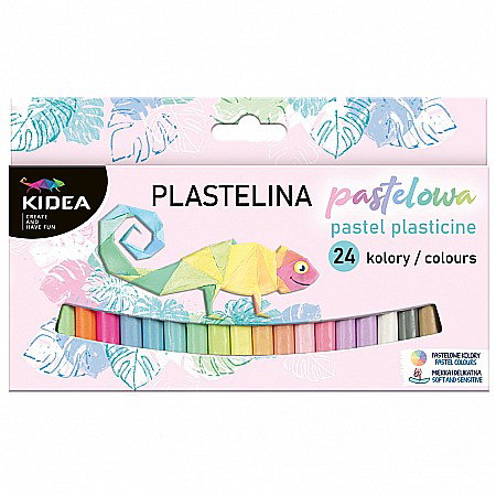 RECHIZITE SCOLARE IPB - DE PLASTILINA 200GR 24 CULORI KIDEA PASTEL PP24KA