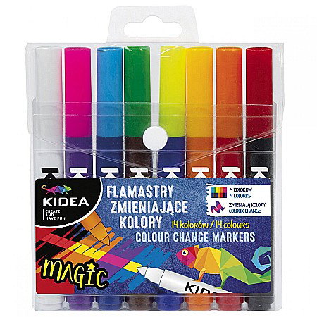 Markere copii - DE MARKER MAGIC COLOUR CHANGE 8/SET KIDEA FZKKA