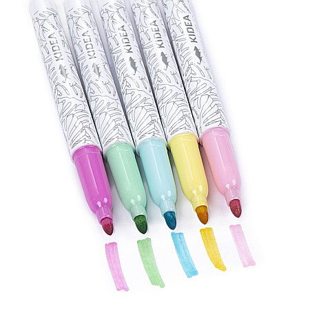 DE MARKER TEXTILE VF ROTUND CULORI PASTEL 5/SET KIDEA MPOT5KA [1]