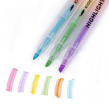 DE MARKER EVIDENTIATOR 2 CAPETE 6 CULORI PASTEL KIDEA ZPD6KKA [2]