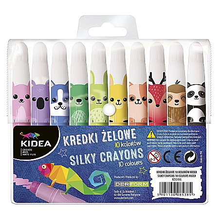 Creioane cerate colorate - DE CREIOANE COLORATE CU GEL 10/SET KIDEA KZ10KKA