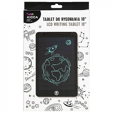 Tablite de desenat magnetice - DE TABLETA LCD 10 inch PENTRU SCRIS SI DESENAT 26.8*17.5CM NEAGRA KIDEA TR10BKA