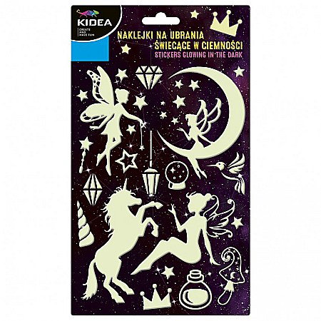 Stickere Decorative - DE STICKERE TEXTILE FOSFORESCENTE KIDEA MAGIC WORLD NUSMSKA