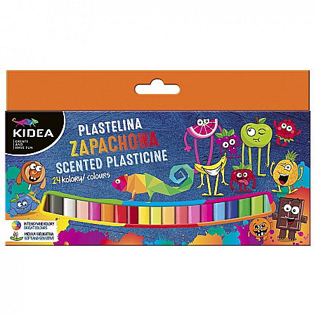 RECHIZITE SCOLARE IPB - DE PLASTILINA PARFUMATA 24 CULORI KIDEA PZA24KA