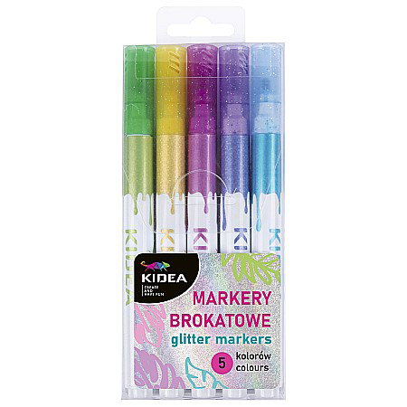 Centropen, Opti - DE MARKER 5/SET CULORI INTENSE GLITTER KIDEA MBA5KKA