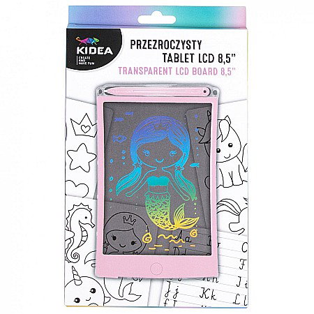 DE TABLETA LCD 8.5 inch PENTRU SCRIS SI DESENAT 21.5*13.5CM ROZ KIDEA PTLCDAKA [0]