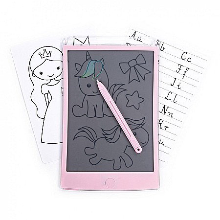 DE TABLETA LCD 8.5 inch PENTRU SCRIS SI DESENAT 21.5*13.5CM ROZ KIDEA PTLCDAKA [2]