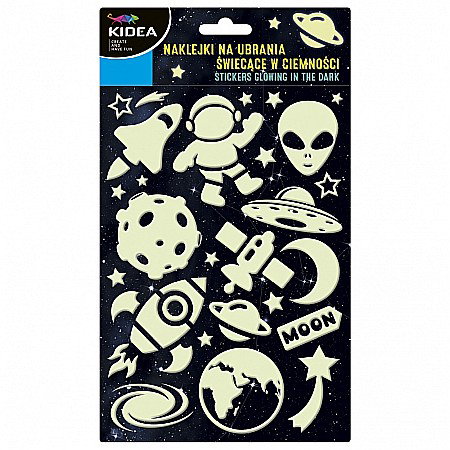 Stickere Decorative - DE STICKERE TEXTILE FOSFORESCENTE KIDEA KOSMOS NUSCKKA