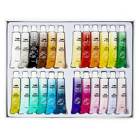 DE VOPSEA ACRILICA 6ML 24 CULORI/SET KIDEA FAA24KA [1]