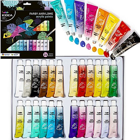 DE VOPSEA ACRILICA 6ML 24 CULORI/SET KIDEA FAA24KA [4]