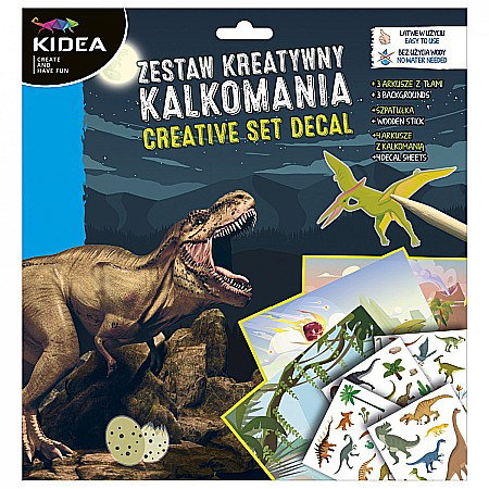 Stickere Decorative - DE STICKERE TRANSFERABILE DINOZAURI KIDEA ZKRKAKA