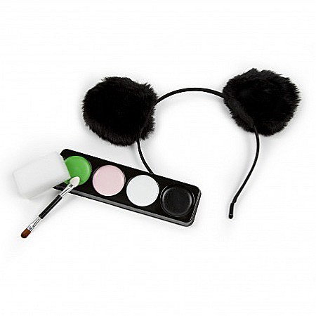 DE SET PICTURA PE FATA 4 CULORI + APLICATOR + CORDELUTA PANDA KIDEA FDTZPAKA [1]