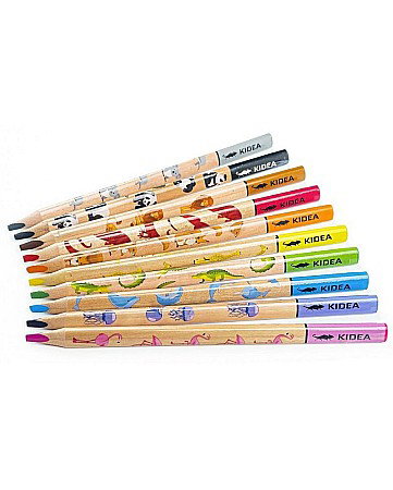 DE CREIOANE COLORATE JUMBO SAFARI 10 CULORI/SET KIDEA KTJS10KKA [2]