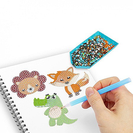 SET CREATIV CU STICKERE SI DIAMANTE ANIMALE KIDEA NDZKA [2]